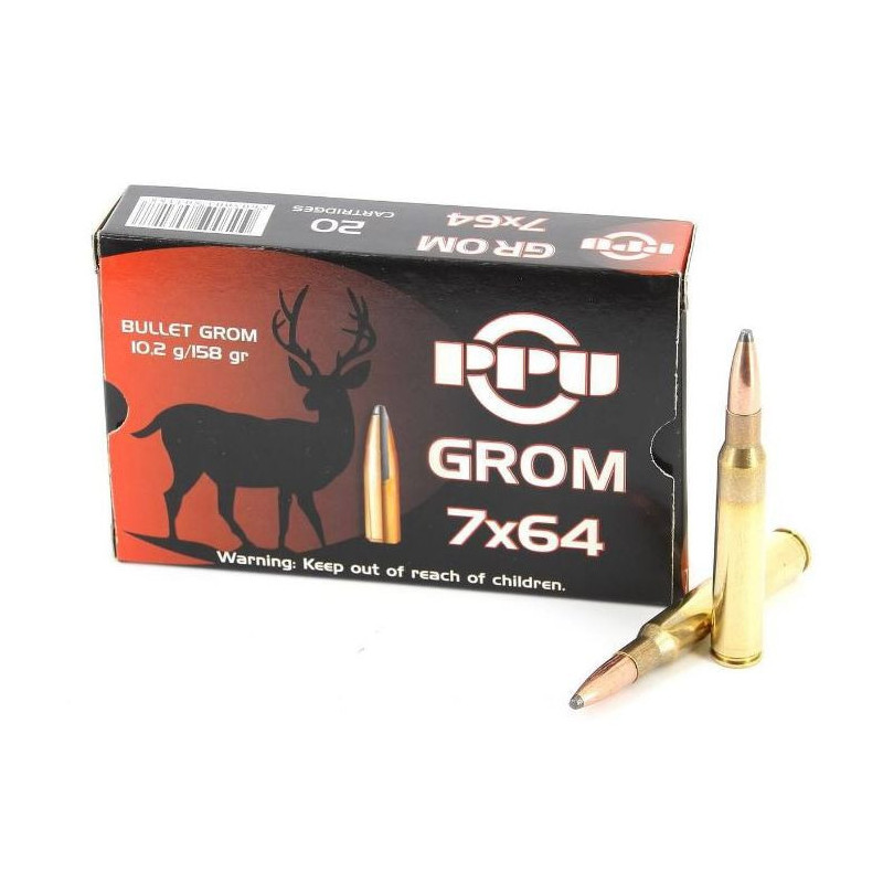 Balles Partizan demi-blindée GROM - Cal. 7x64