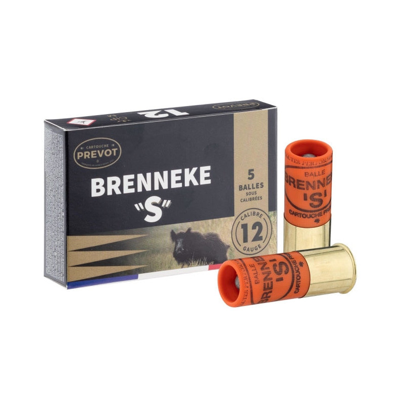 Balles Prevot Brenneke " S " demi-blindée 24g - Cal. 12/70