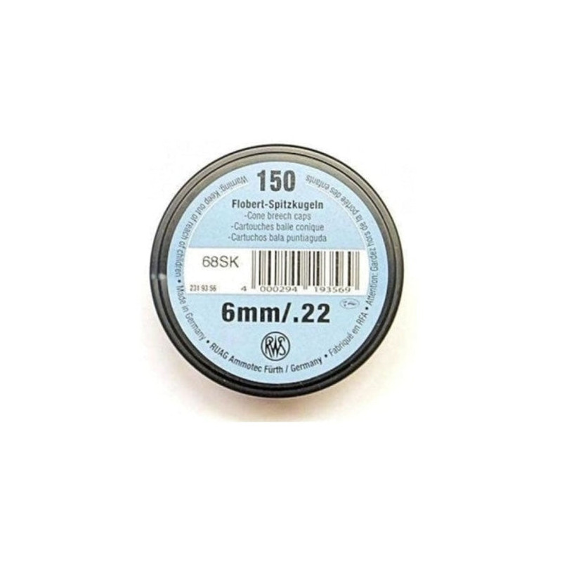 Balles RWS - Cal. 22 / 6 mm flobert - Par 150
