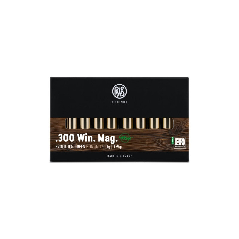 Balles RWS Evo Green - Cal. 300 Win. Mag.