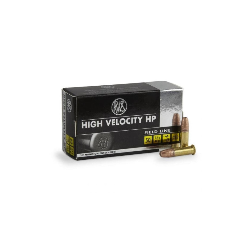 Balles RWS High Velocity HP - Cal. 22LR