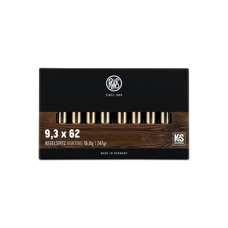 Balles RWS KS - Cal. 9.3x62