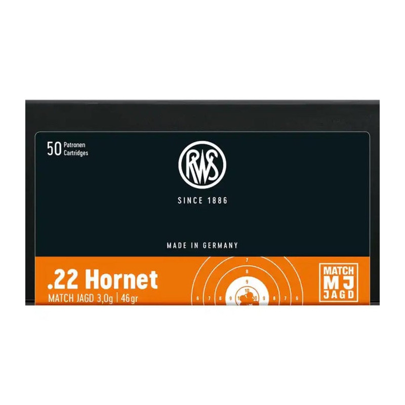 Balles RWS MJ Match Jadg - 3 g - Cal. 22 Hornet