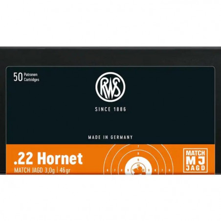Balles RWS MJ Match Jadg - 3 g - Cal. 22 Hornet