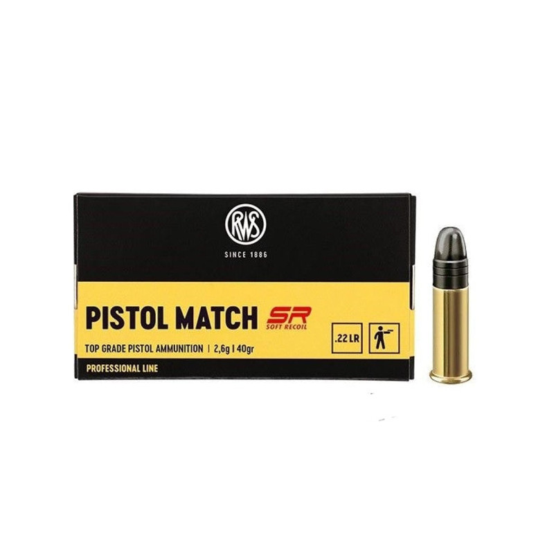 Balles RWS Pistol Match SR - Cal. 22LR