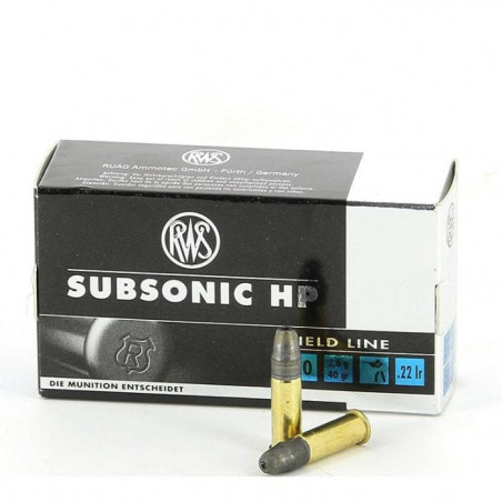 Balles RWS Subsonic Hp - Cal. 22LR