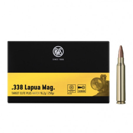 Balles RWS Target Elite Plus Match - Cal. 338 Lapua Mag