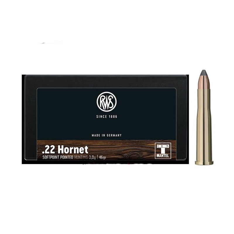 Balles RWS TMS - 3 g - Cal. 22 Hornet
