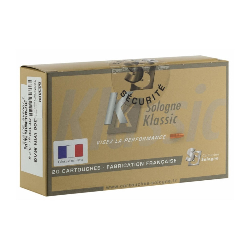 Balles Sologne Nosler Ballistic TIP - Cal. 300 Win Mag
