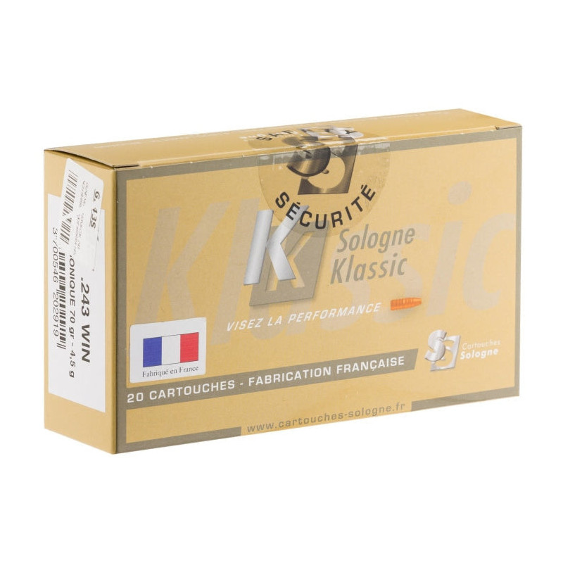 Balles Sologne Subsonique - Cal. 243 Win
