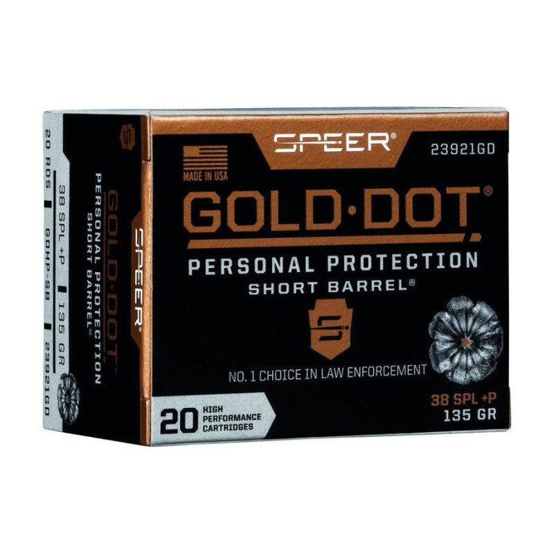 Balles Speer Gold Dot HP Short Barrel - Cal. 22 WMR
