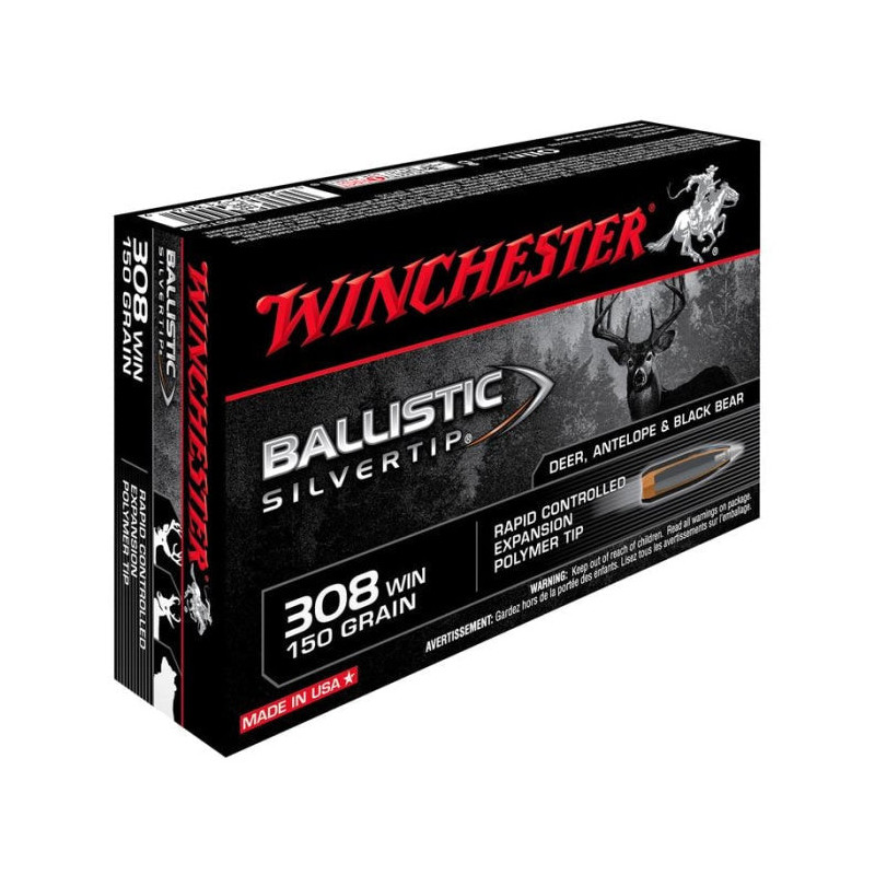 Balles Winchester Ballistic Silvertip - Cal. 308 Win.