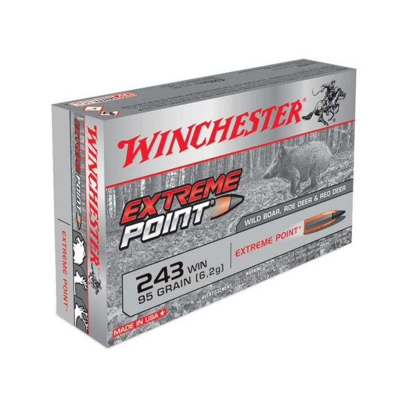 Balles Winchester Extreme Point - Cal. 243 Win.