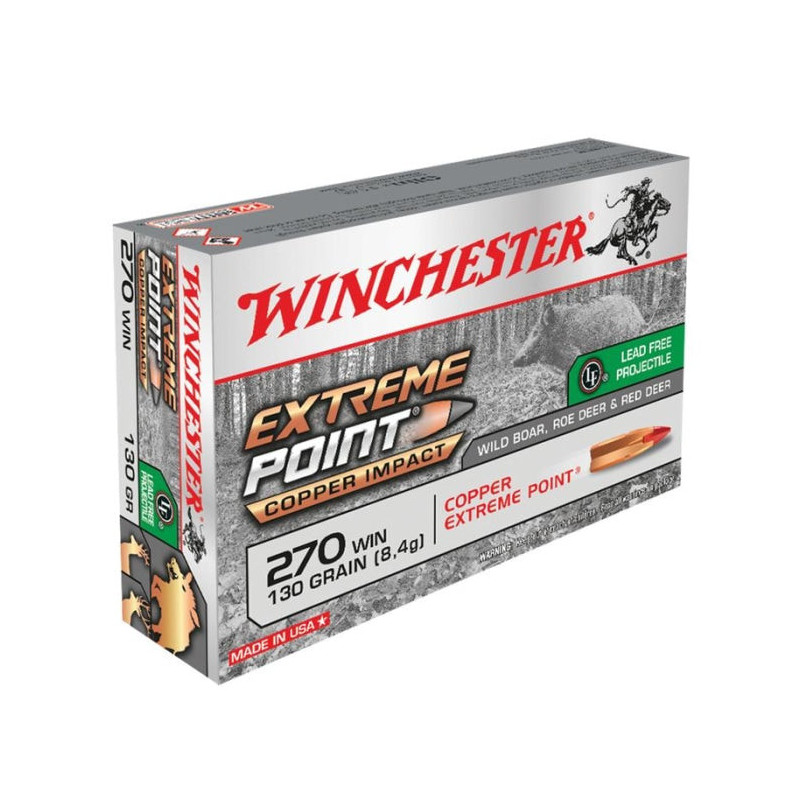 Balles Winchester Extreme Point Lead Free - Cal. 270 Win.