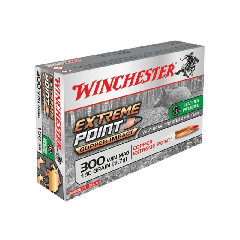 Balles Winchester Extreme Point Lead Free - Cal. 300 Win. Mag.