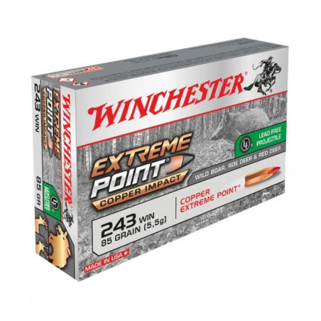 Balles Winchester Extreme Point Leader Free - Cal. 243 Win.