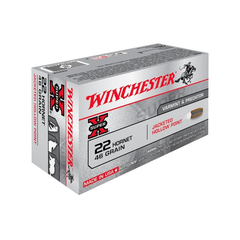 Balles Winchester HP 22 Hornet