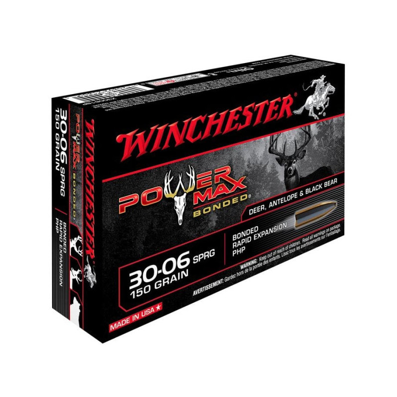 Balles Winchester Power Max Bonded - Cal. 30-06 Springfield