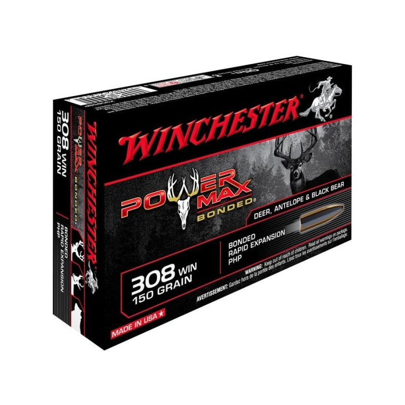 Balles Winchester Power Max Bonded - Cal. 308 Win.