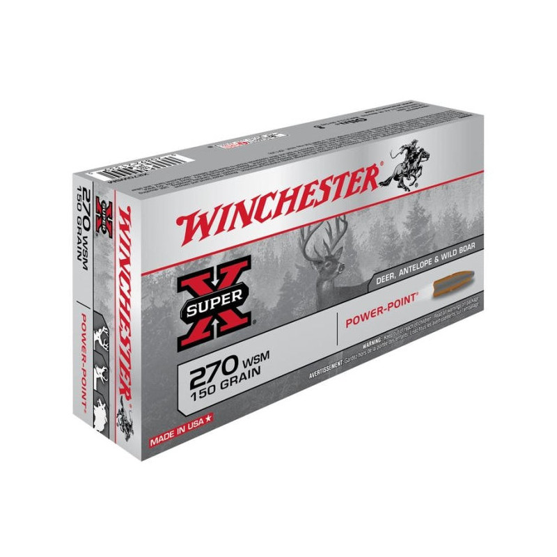Balles Winchester Power Point - Cal. 270 WSM