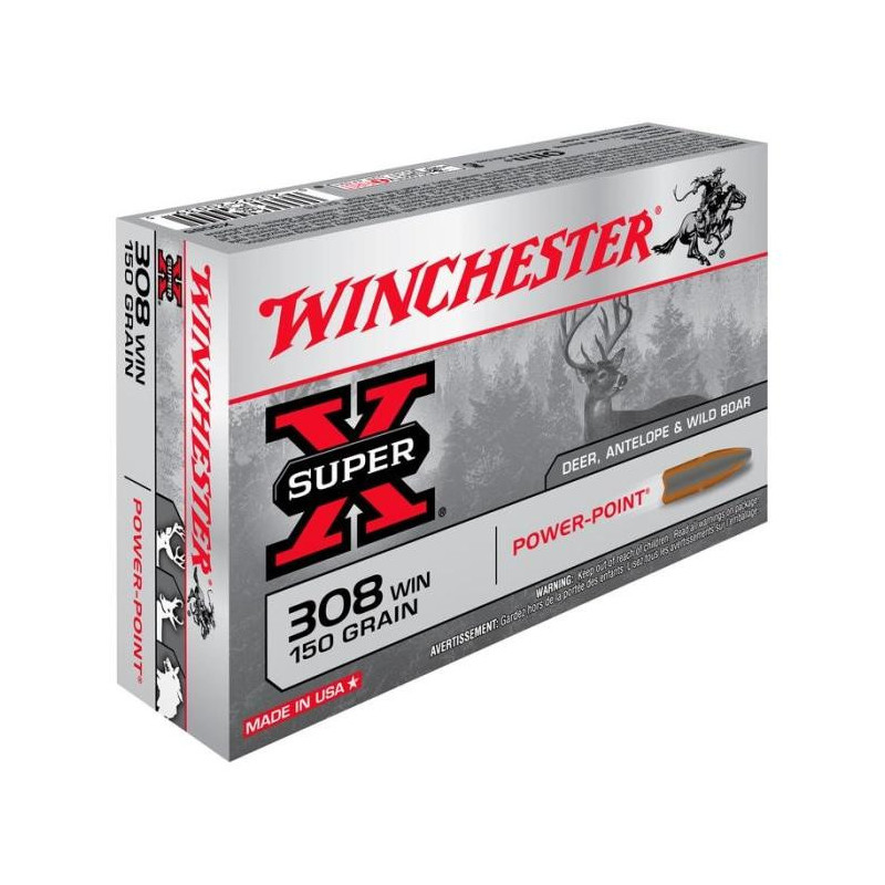 Balles Winchester Power Point - Cal. 308 Win