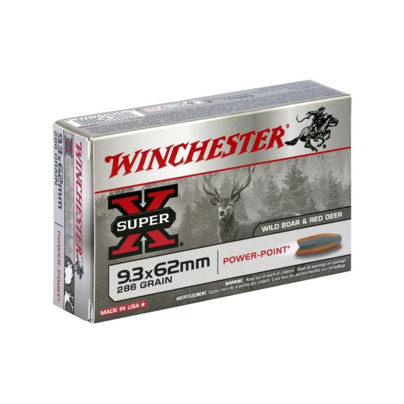 Balles Winchester Power Point - Cal. 9.3x62