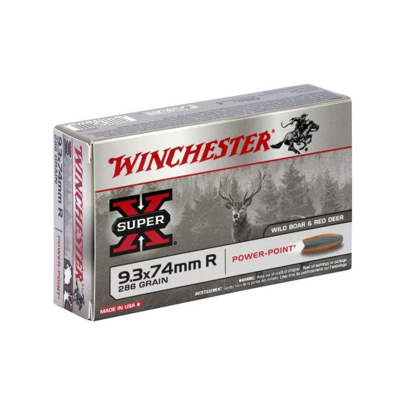 Balles Winchester Power Point - Cal. 9.3x74R