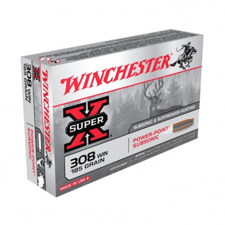 Balles Winchester Subsonic - Cal. 308 Win.
