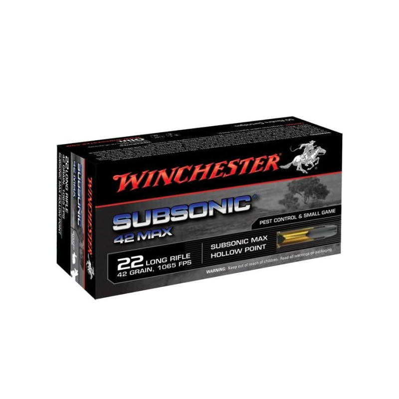 Balles Winchester Subsonic Max - Cal. 22LR