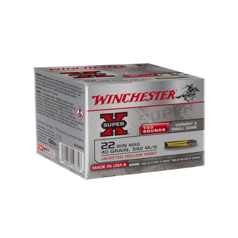 Balles Winchester Super-X - Cal. 22 Win. Mag.