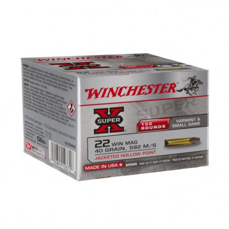 Balles Winchester Super-X - Cal. 22 Win. Mag.