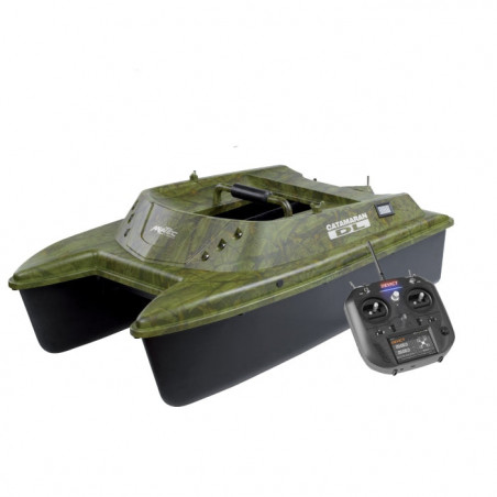 Bateau amorceur Anatec Catamara DL OAK Télécommande DE-SR07