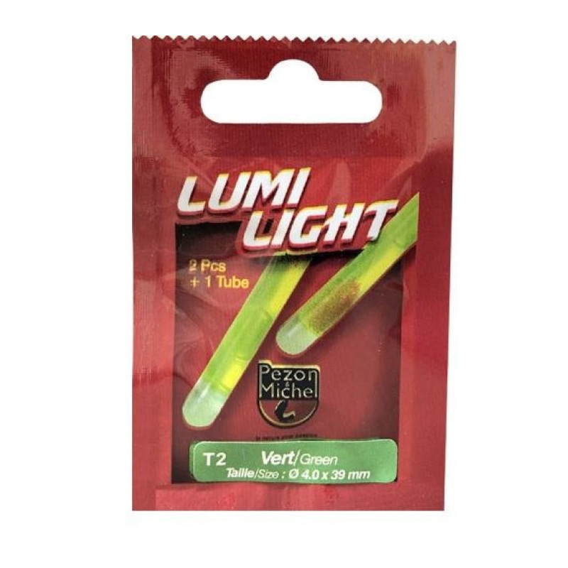 Baton luminescent Vert Pezon et Michel 38 mm - Destockage