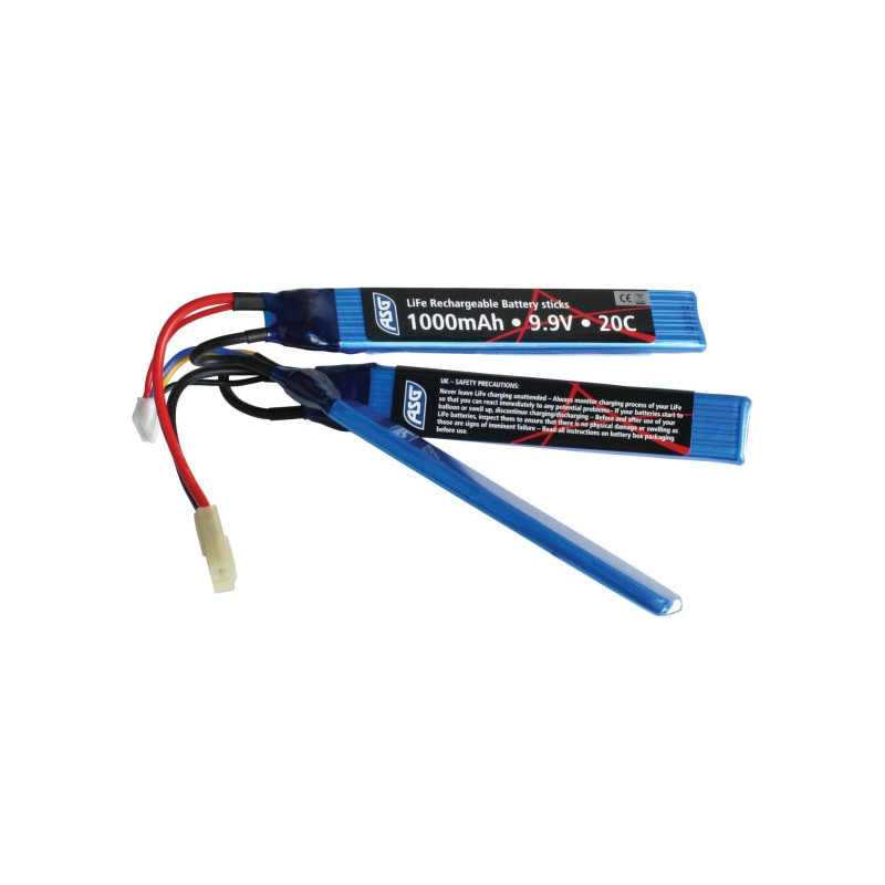 Batterie ASG Li-Fe 9.9V 1000mAh - 3 Sticks