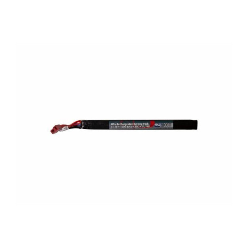 Batterie ASG Li-Po 11.1V 1000mAh T-Dean - 1 Stick
