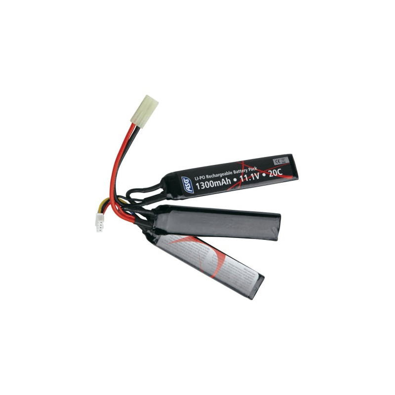 Batterie ASG Li-Po 11.1V 1300mAh - 3 Sticks