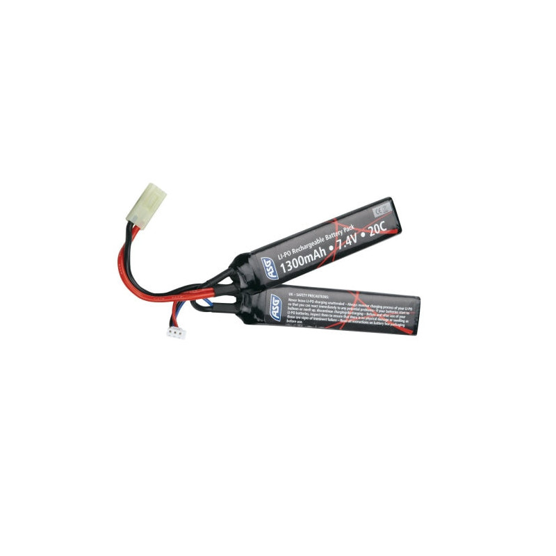 Batterie ASG Li-Po 7.4V 1300mAh - 2 Sticks
