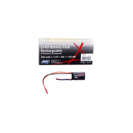 Batterie ASG Li-Po 7.4V 250mAh HPA