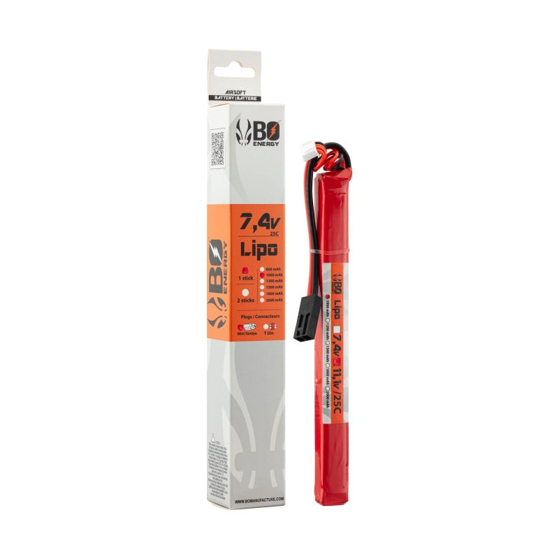 Batterie BO Manufacture 1 Stick Lipo 2S - 7.4V