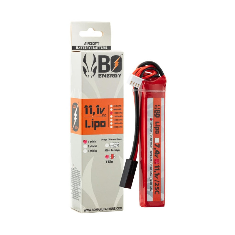Batterie BO Manufacture 1 Stick Lipo 3S - 11.1V