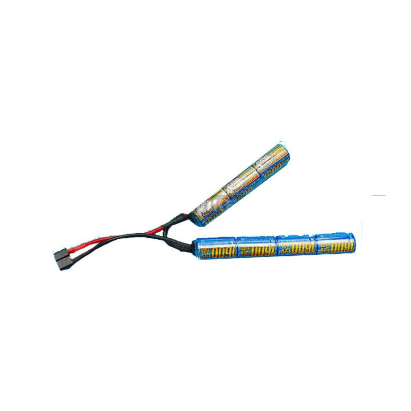 Batterie G&P iNTELLEC NiMH Butterfly Type Battery for Airsoft AEGS 1600 mAh - Bleu