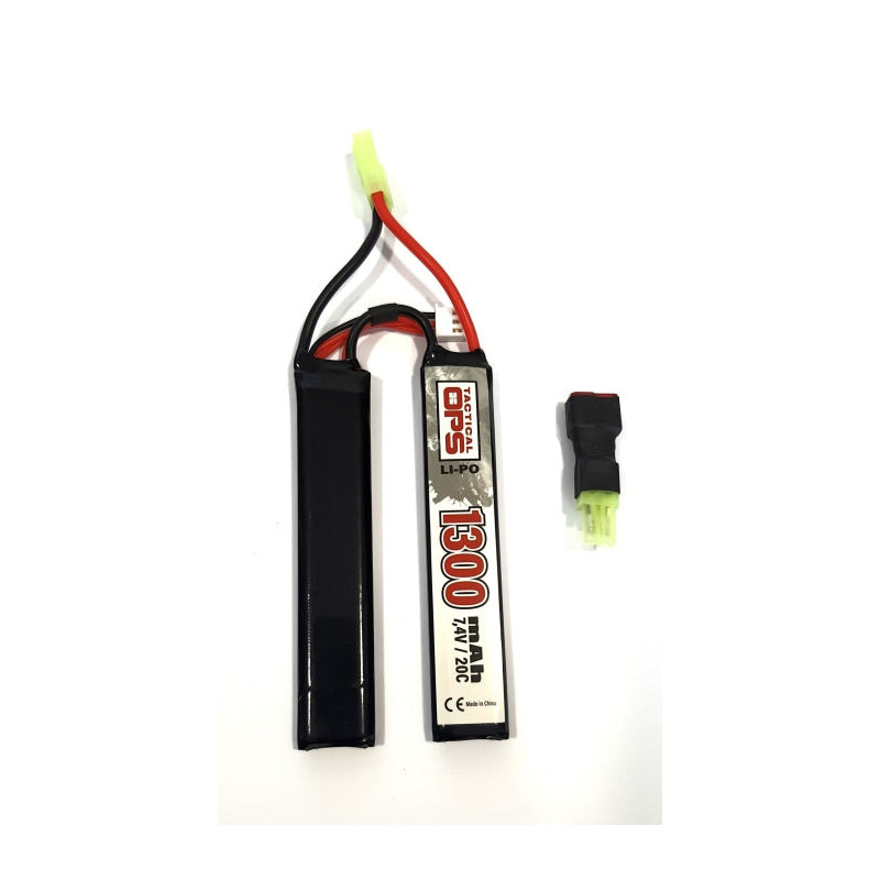 Batterie LI-PO Tactical Ops - 7.4V 1300mAh - Par 2