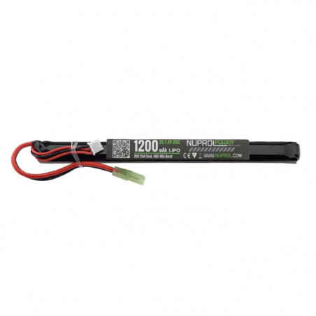 Batterie LiPo Nuprol - 7,4 v 1200 mah slim stick 20 c