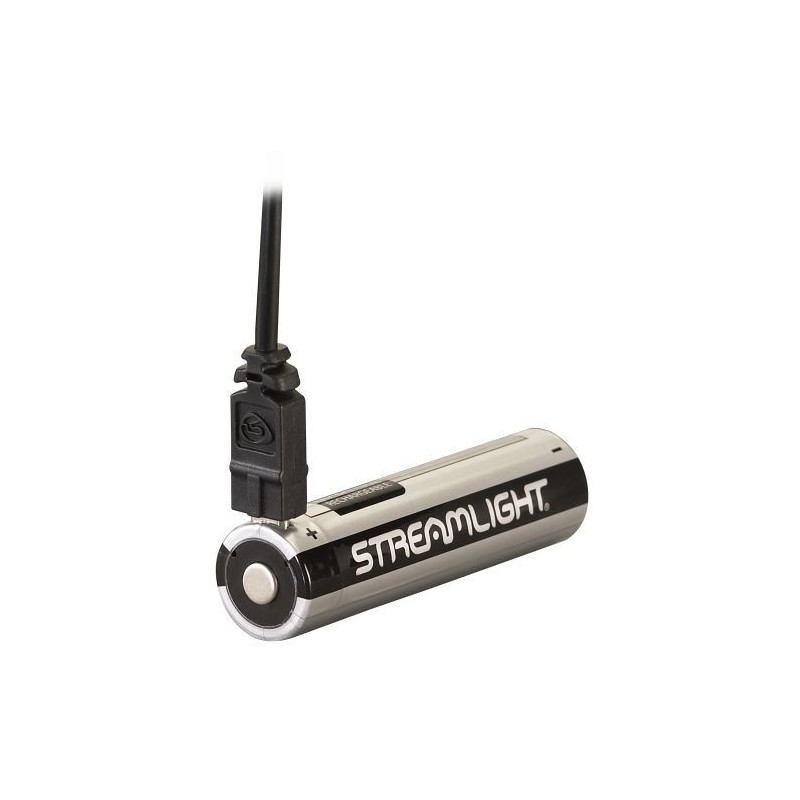 Batterie Lithium-ion Streamlight 18650 Rechargeable- Port USB Integre - Pack de 2