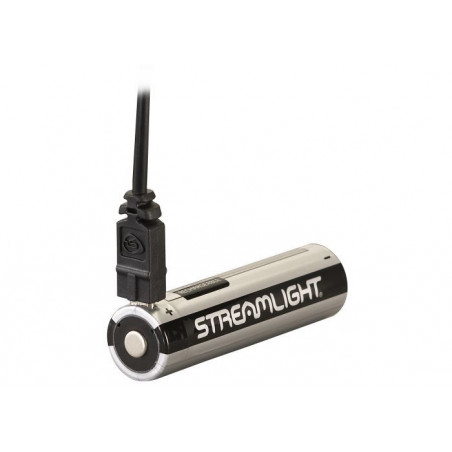 Batterie Lithium-ion Streamlight 18650 Rechargeable- Port USB Integre - Pack de 2