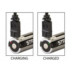 Batterie Lithium-ion Streamlight 18650 Rechargeable- Port USB Integre - Pack de 2
