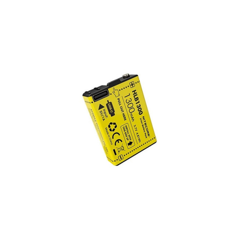Batterie Nitecore Li-ion HLB1300 pour UT27 et UT27PRO - 1300 mAh