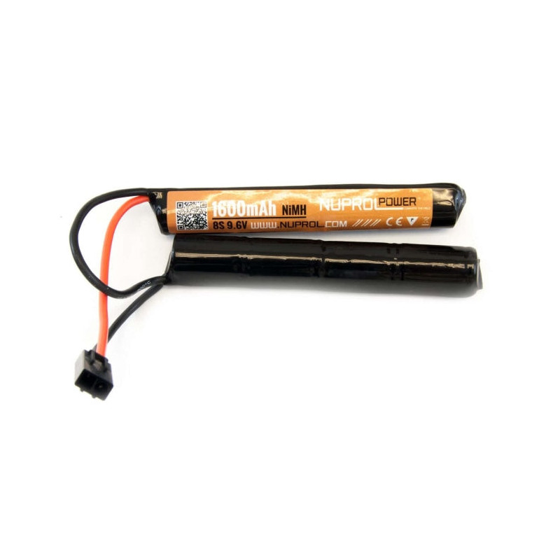 BatterieNiMh Nuprol 2 éléments 9,6v/1600 mAh