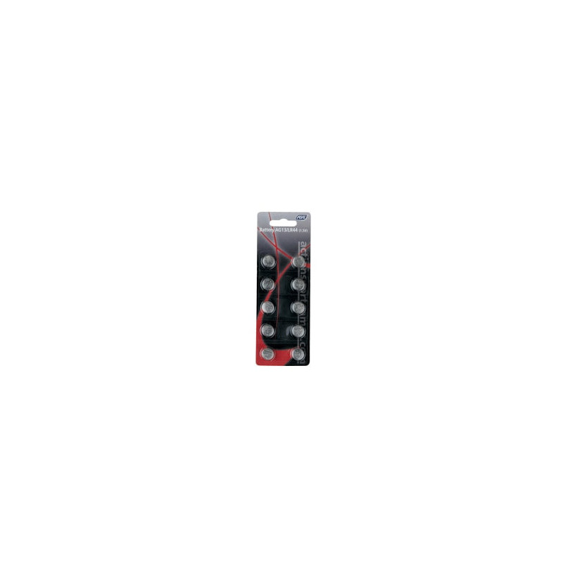 Batteries ASG AG13 LR44 1.5V - Pack de 10pcs
