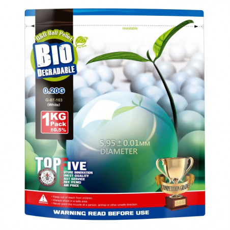 Billes Airsoft 6mm BIO en sachet de 1 kg